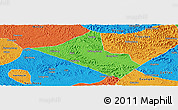 Political Panoramic Map of Peng An