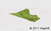 Satellite Panoramic Map of Peng An, cropped outside