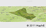 Satellite Panoramic Map of Peng An, physical outside