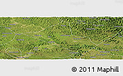 Satellite Panoramic Map of Peng An
