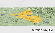 Savanna Style Panoramic Map of Peng An