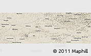 Shaded Relief Panoramic Map of Peng An