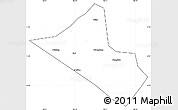 Blank Simple Map of Peng An, cropped outside