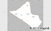 Gray Simple Map of Peng An, cropped outside