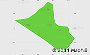 Political Simple Map of Peng An, single color outside