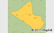 Savanna Style Simple Map of Peng An, cropped outside