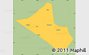 Savanna Style Simple Map of Peng An, single color outside