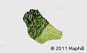 Satellite 3D Map of Peng Xian, cropped outside