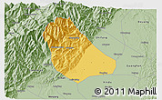 Savanna Style 3D Map of Peng Xian