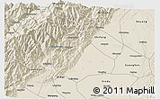 Shaded Relief 3D Map of Peng Xian