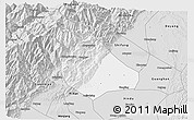 Silver Style 3D Map of Peng Xian