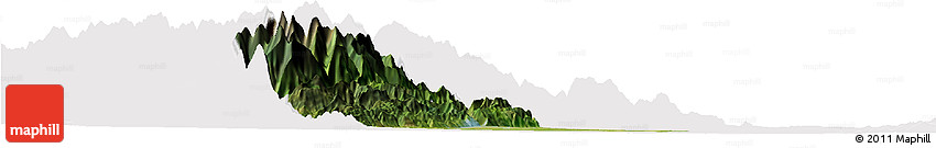 Satellite Horizon Map of Peng Xian, cropped outside