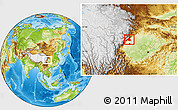 Physical Location Map of Peng Xian