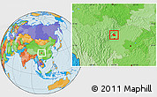 Political Location Map of Peng Xian