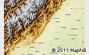 Physical Map of Peng Xian