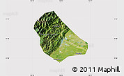 Satellite Map of Peng Xian, cropped outside