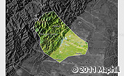 Satellite Map of Peng Xian, darken, desaturated