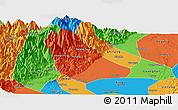 Political Panoramic Map of Peng Xian
