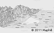 Silver Style Panoramic Map of Peng Xian