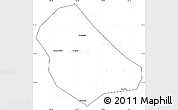 Blank Simple Map of Peng Xian, cropped outside