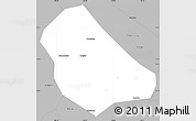 Gray Simple Map of Peng Xian