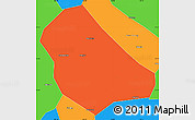 Political Simple Map of Peng Xian