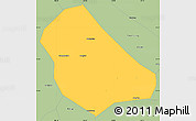 Savanna Style Simple Map of Peng Xian