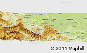 Physical Panoramic Map of Pingshan