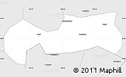 Silver Style Simple Map of Pingshan