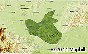 Satellite 3D Map of Qianwei, physical outside