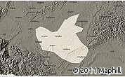 Shaded Relief 3D Map of Qianwei, darken