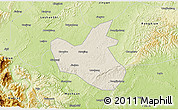 Shaded Relief 3D Map of Qianwei, physical outside