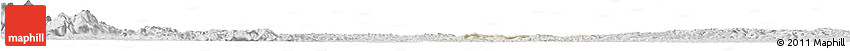 Shaded Relief Horizon Map of Qianwei, desaturated