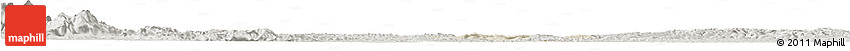 Shaded Relief Horizon Map of Qianwei, semi-desaturated