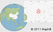 Savanna Style Location Map of Qianwei, highlighted country