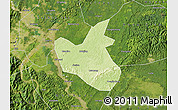 Physical Map of Qianwei, satellite outside