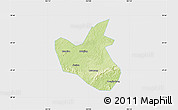 Physical Map of Qianwei, single color outside