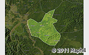 Satellite Map of Qianwei, darken