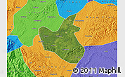 Satellite Map of Qianwei, political outside