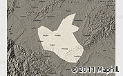 Shaded Relief Map of Qianwei, darken