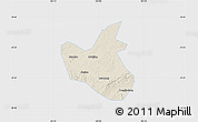 Shaded Relief Map of Qianwei, single color outside
