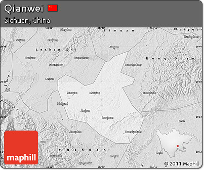 Silver Style Map of Qianwei