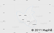 Silver Style Map of Qianwei, single color outside