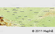 Physical Panoramic Map of Qianwei