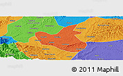 Political Panoramic Map of Qianwei