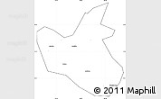 Blank Simple Map of Qianwei, cropped outside
