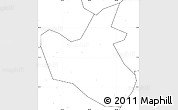 Blank Simple Map of Qianwei, no labels
