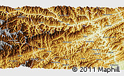 Physical 3D Map of Qingchuan