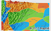 Political 3D Map of Qionglai