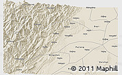 Shaded Relief 3D Map of Qionglai